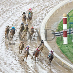 Thorpedo Anna - The Longines Kentucky Oaks G1 05-03-24 R11 Churchill Downs Aerial Turn 01