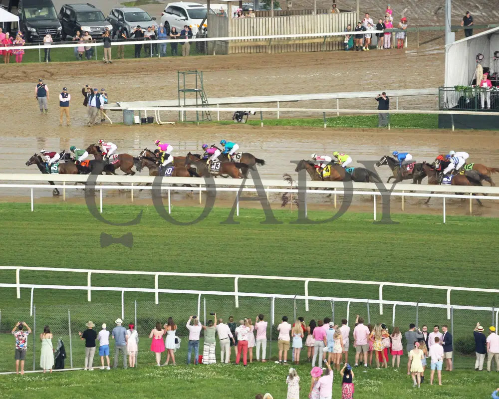 Thorpedo Anna - The Longines Kentucky Oaks G1 05-03-24 R11 Churchill Downs Aerial Turn 04