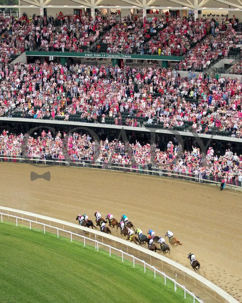 Thorpedo Anna - The Longines Kentucky Oaks G1 05-03-24 R11 Churchill Downs Aerial Turn 03