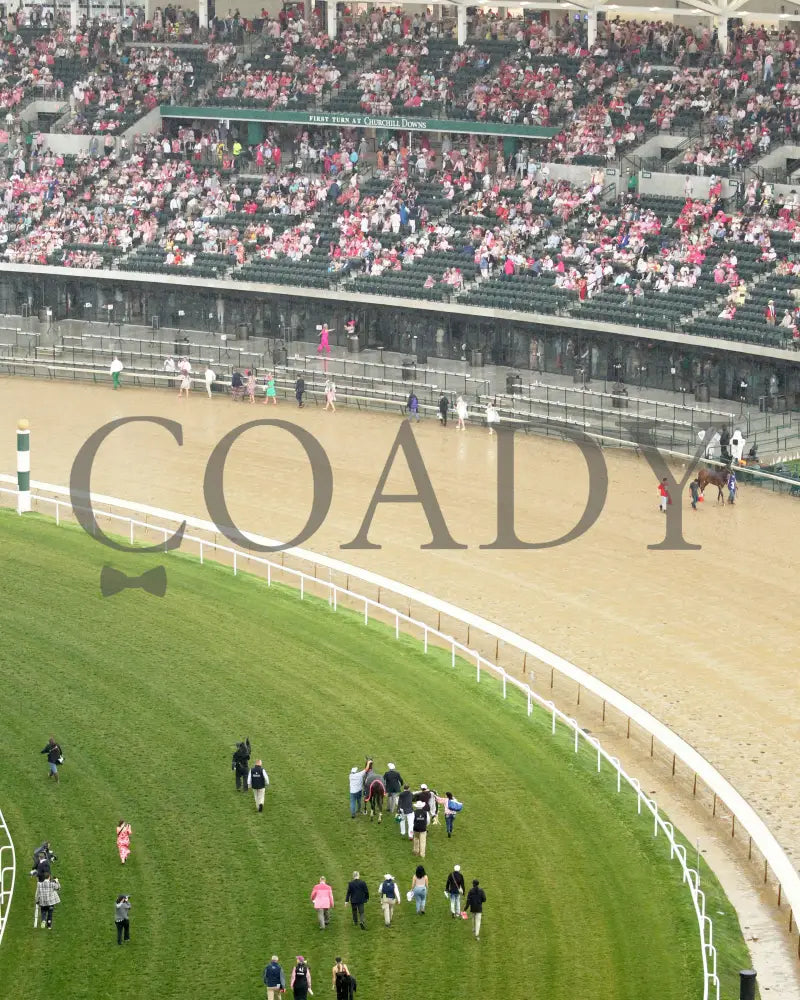 Thorpedo Anna - The Longines Kentucky Oaks G1 05-03-24 R11 Churchill Downs Aerial Walk Back 01