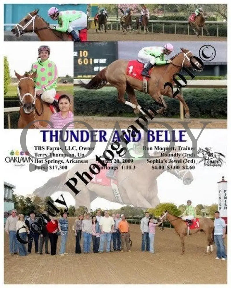 Thunder And Belle - 3 20 2009 Oaklawn Park
