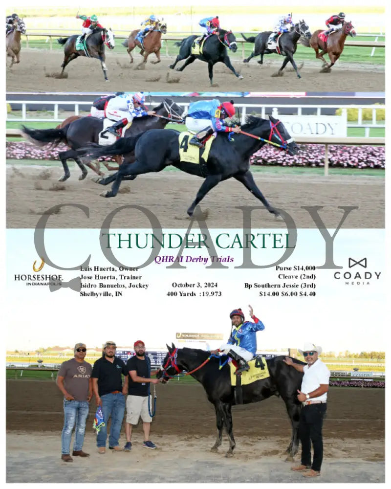 Thunder Cartel - Qhrai Derby Trials 10-03-24 R09 Ind Indiana Grand