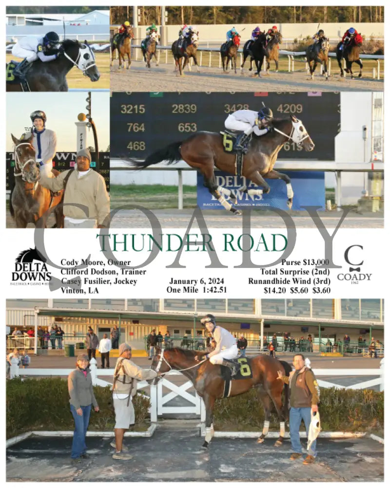 Thunder Road - 01-06-24 R01 Ded Delta Downs