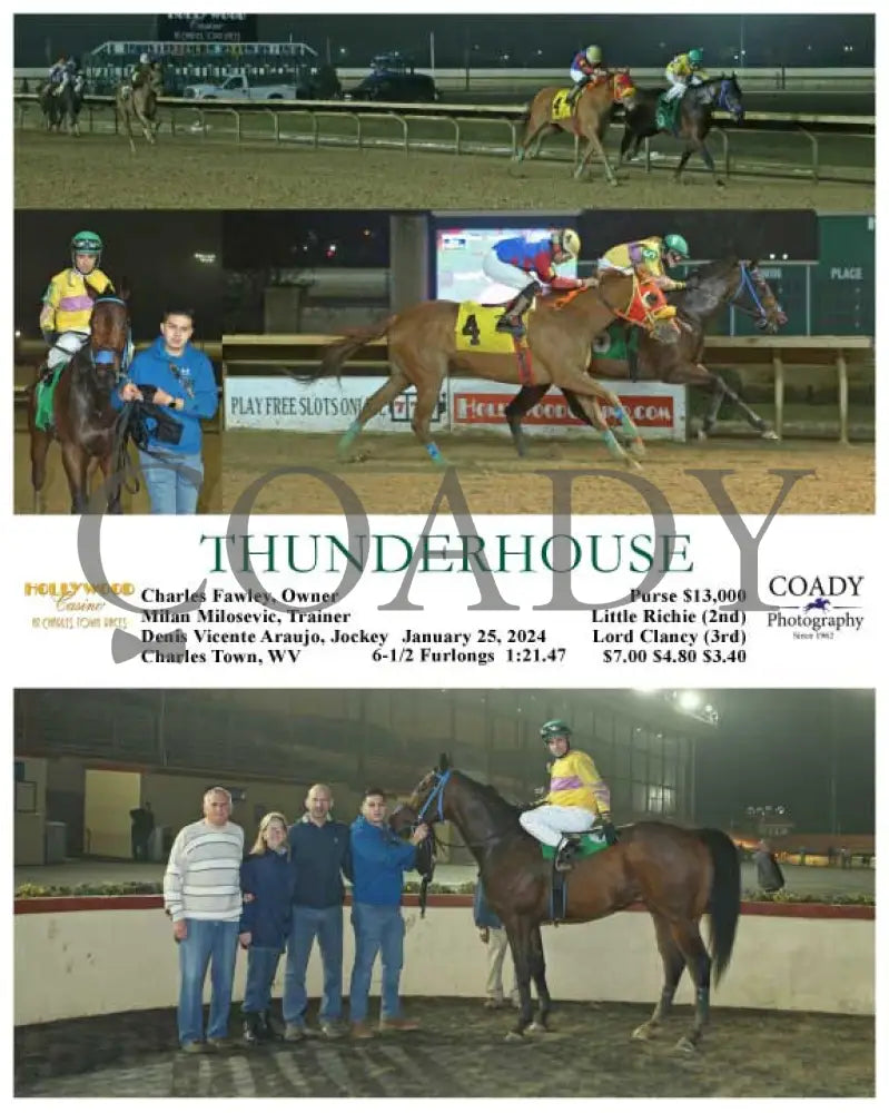 Thunderhouse - 01-25-24 R04 Ct Hollywood Casino At Charles Town Races