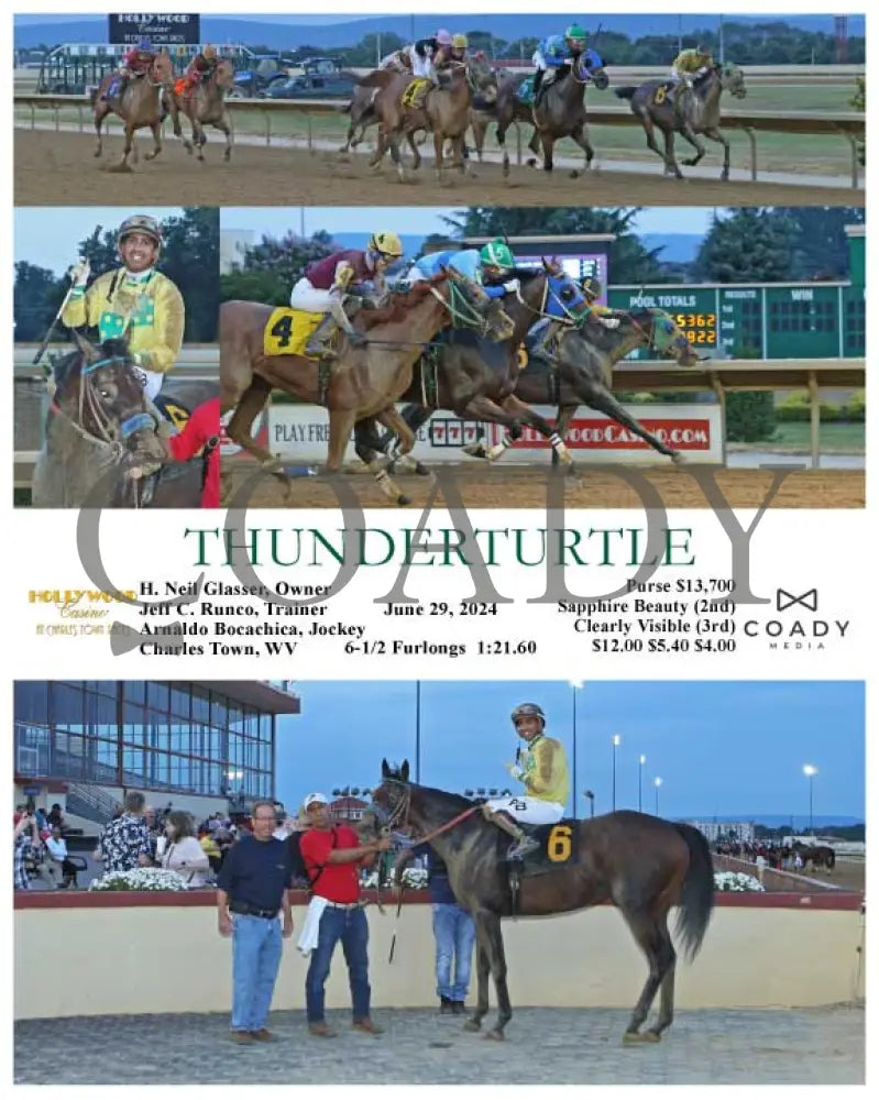 Thunderturtle - 06-29-24 R03 Ct Hollywood Casino At Charles Town Races