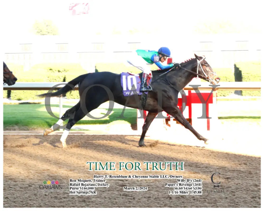 Time For Truth - 03-02-24 R08 Op Action Oaklawn Park