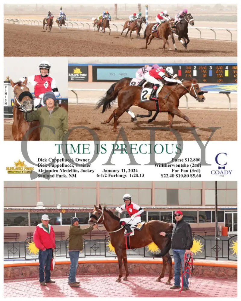 Time Is Precious - 01-11-24 R02 Sun Sunland Park