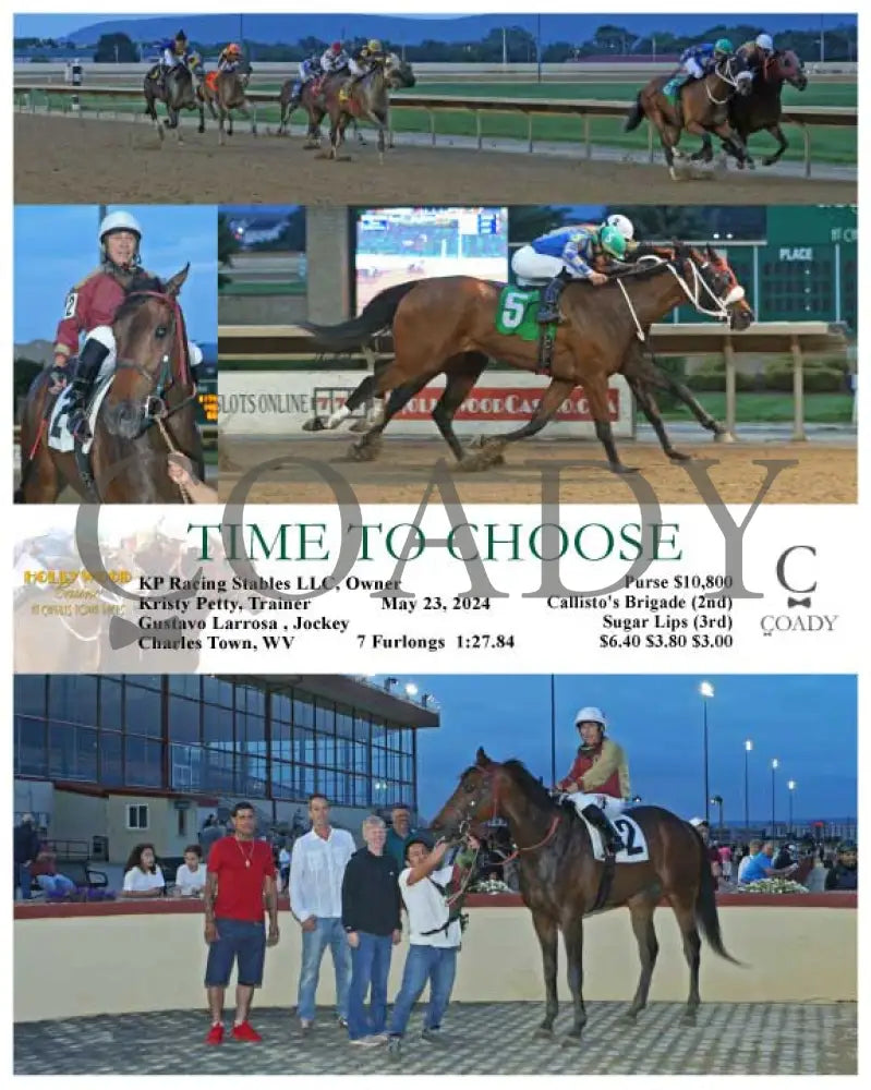 Time To Choose - 05-23-24 R03 Ct Hollywood Casino At Charles Town Races