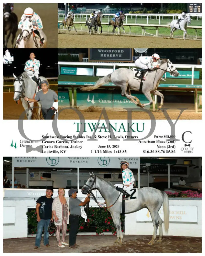 Tiwanaku - 06-15-24 R08 Cd Churchill Downs