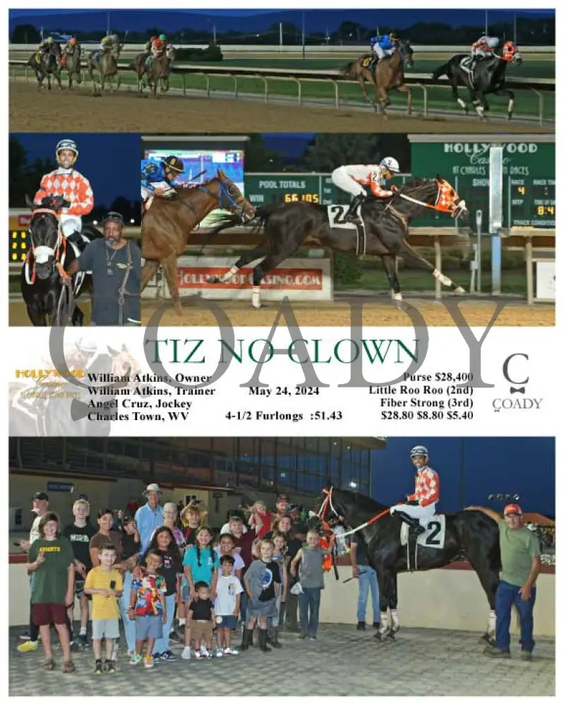 Tiz No Clown - 05-24-24 R04 Ct Hollywood Casino At Charles Town Races