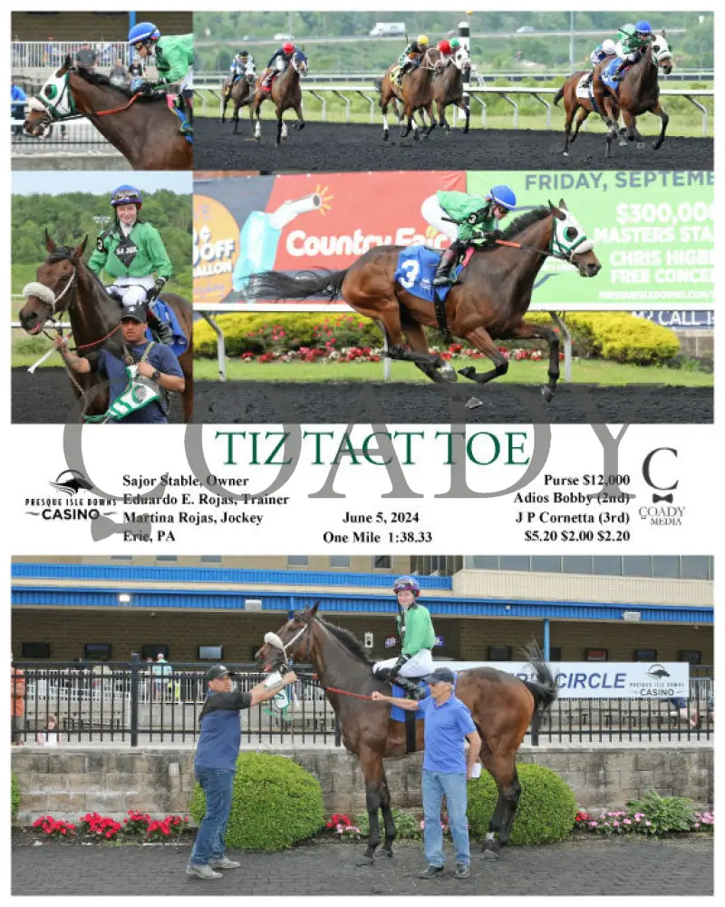 Tiz Tact Toe - 06-05-24 R08 Pid Presque Isle Downs