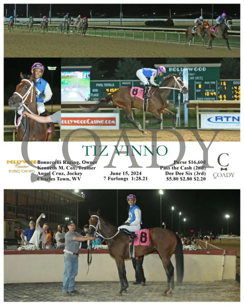 Tiz Vinno - 06-15-24 R08 Ct Hollywood Casino At Charles Town Races