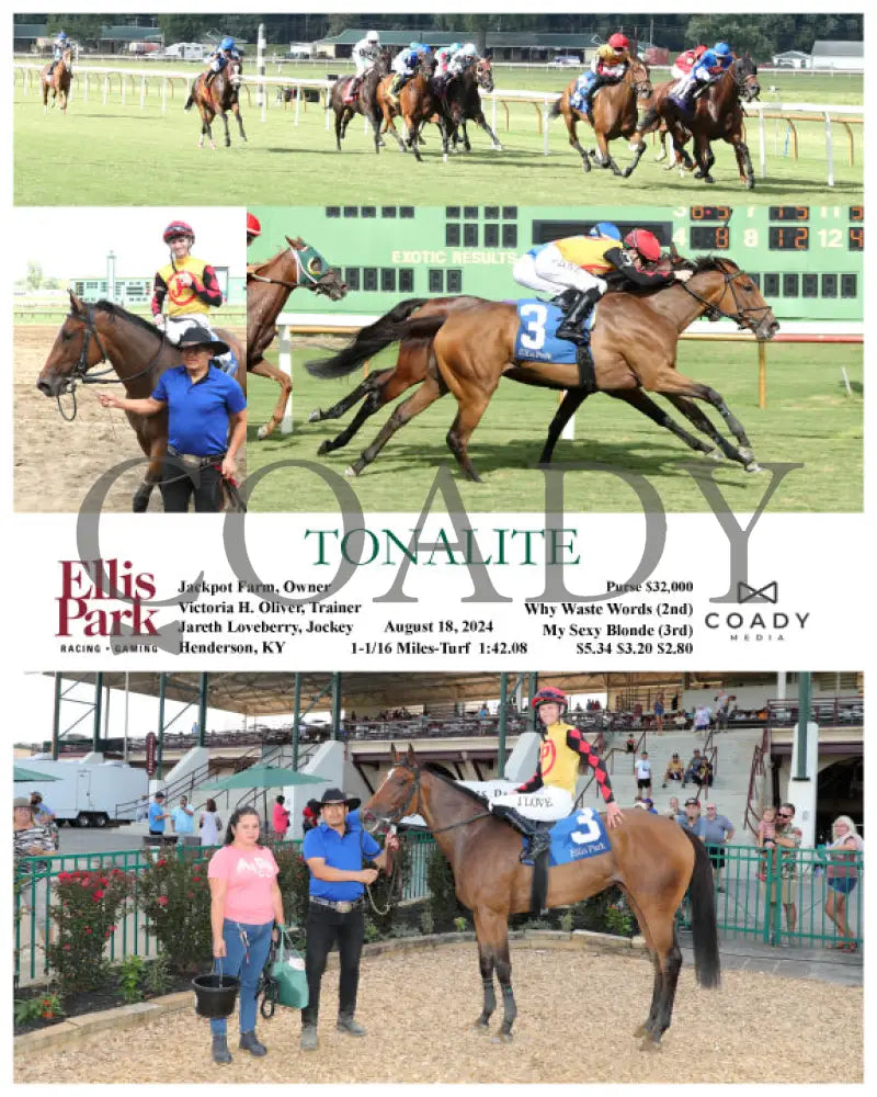 Tonalite - 08-18-24 R09 Elp Ellis Park