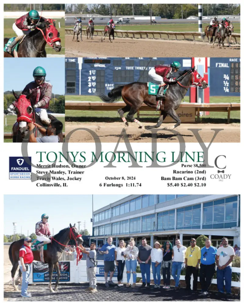 Tonys Morning Line - 10-08-24 R04 Fan Fanduel Sportsbook Horse Racing