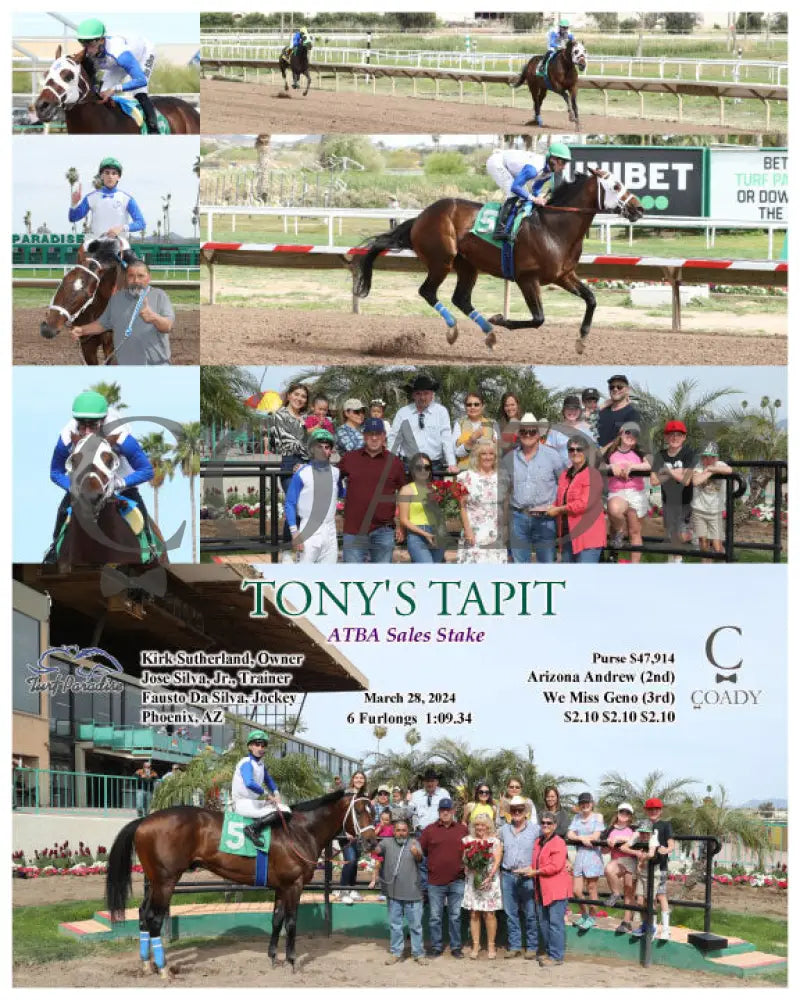 Tony’s Tapit - Atba Sales Stake 03 - 28 - 24 R04 Tup Turf Paradise