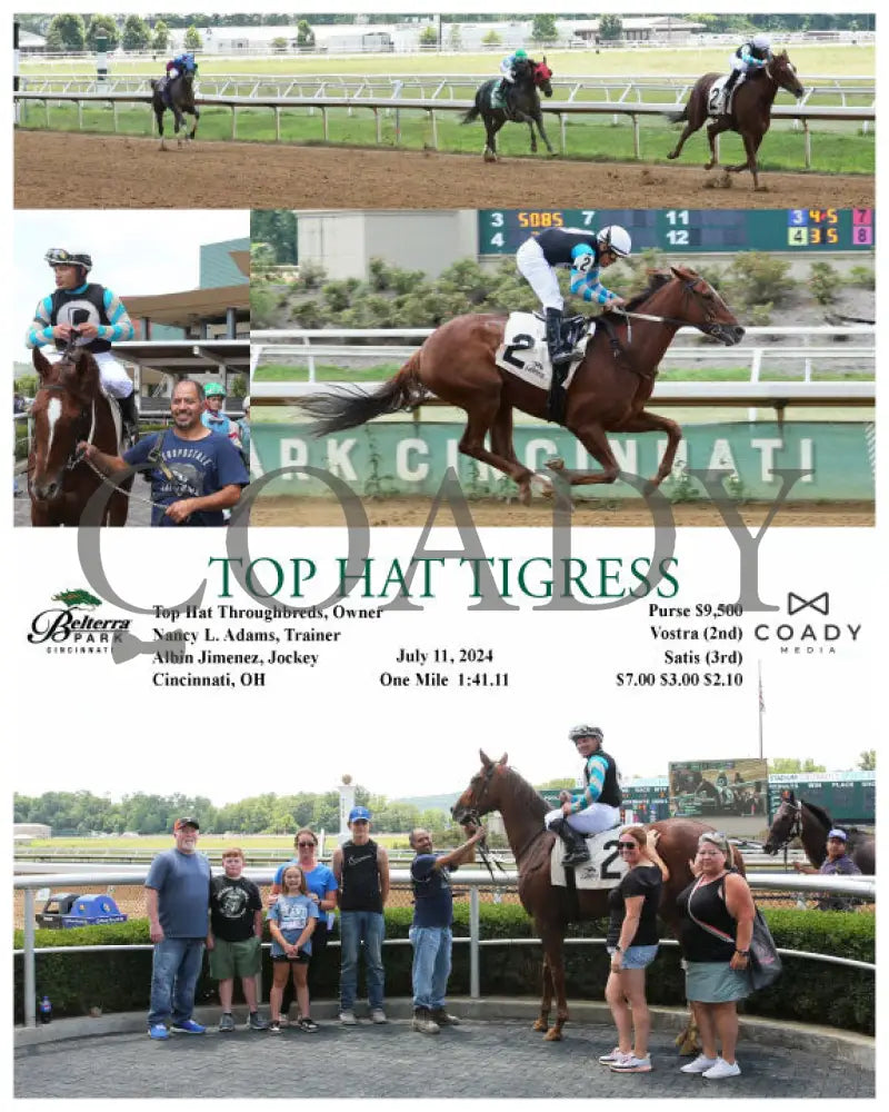 Top Hat Tigress - 07-11-24 R01 Btp Belterra Park