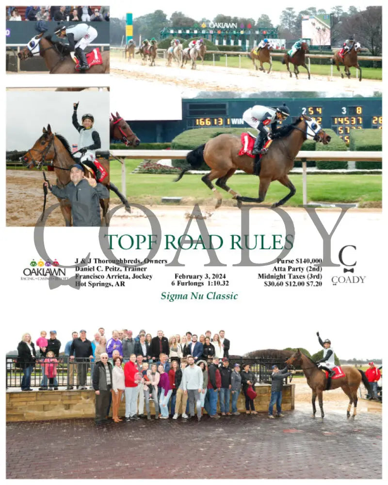 Topf Road Rules - 02-03-24 R03 Op Oaklawn Park