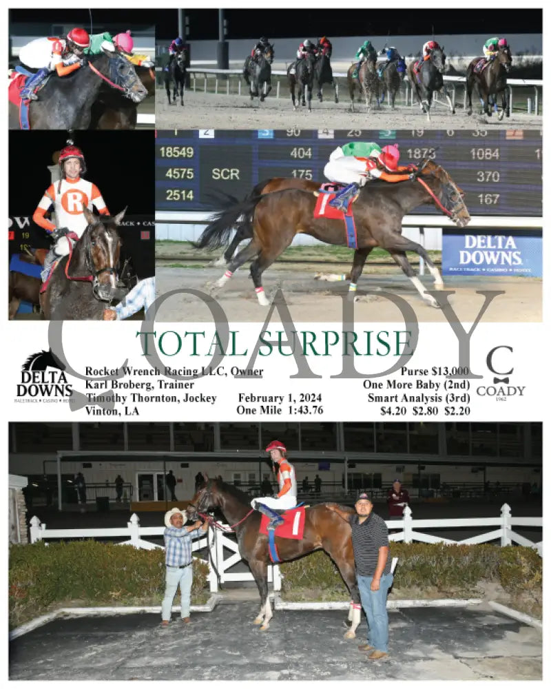 Total Surprise - 02 - 01 - 24 R04 Ded Delta Downs