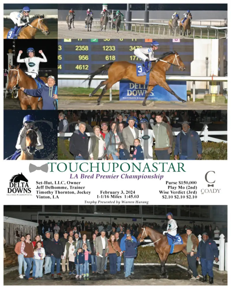 Touchuponastar - La Bred Premier Championship 02 - 03 - 24 R06 Ded Delta Downs