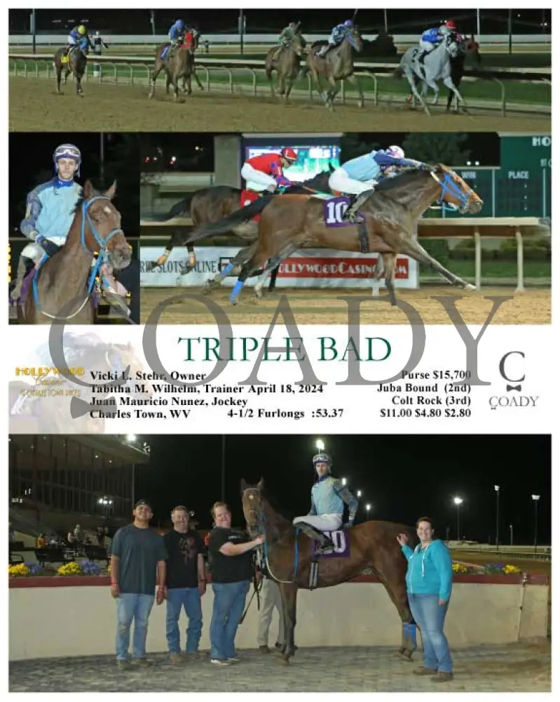 Triple Bad - 04 - 18 - 24 R05 Ct Hollywood Casino At Charles Town Races