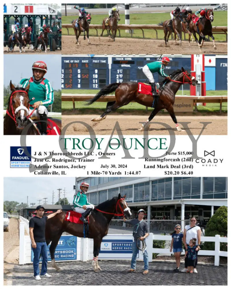 Troy Ounce - 07-30-24 R06 Fan Fanduel Sportsbook Horse Racing