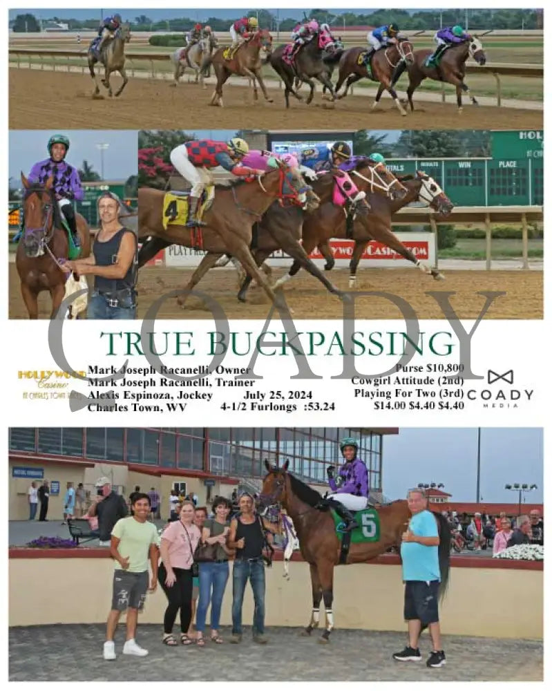 True Buckpassing - 07-25-24 R03 Ct Hollywood Casino At Charles Town Races