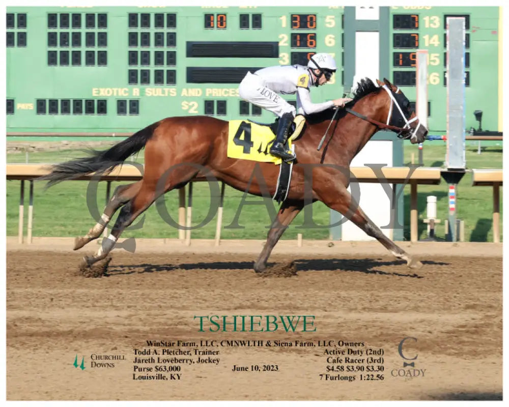 Tshiebwe - 06-10-23 R10 Cd Action Churchill Downs