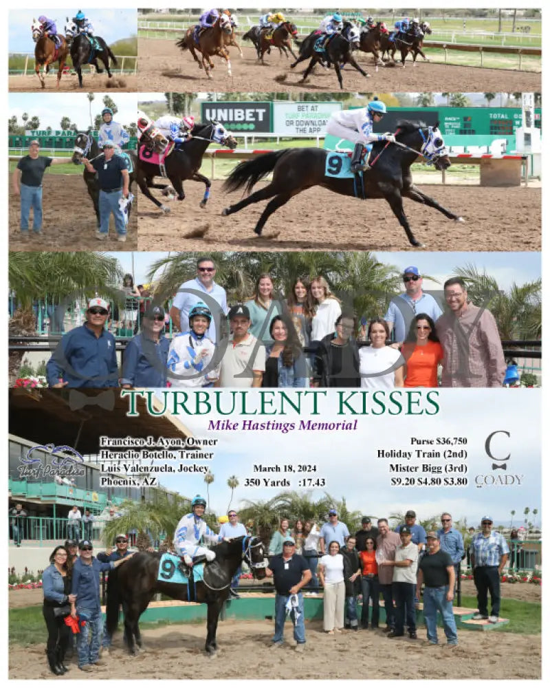 Turbulent Kisses - Mike Hastings Memorial 03 - 18 - 24 R02 Tup Turf Paradise