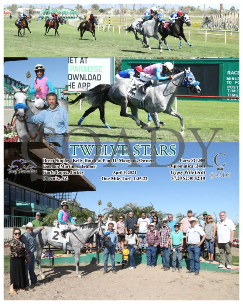 Twelve Stars - 04 - 09 - 24 R06 Tup Turf Paradise