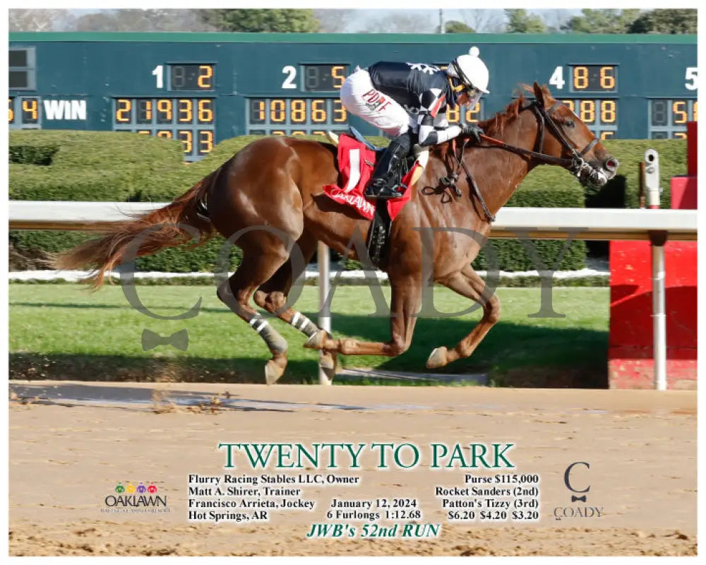 Twenty To Park - 01-12-24 R05 Op Action Oaklawn Park