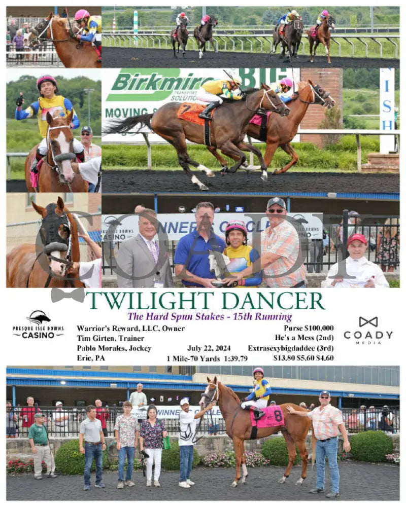 Twilight Dancer - The Hard Spun Stakes 15Th Running 07-22-24 R07 Pid Presque Isle Downs