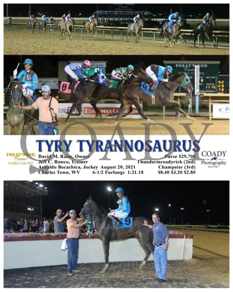 Tyry Tyrannosaurus - 08-20-21 R08 Ct Hollywood Casino At Charles Town Races