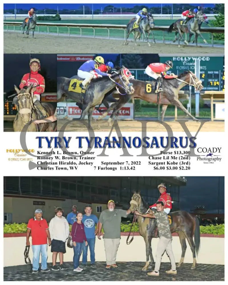 Tyry Tyrannosaurus - 09-07-22 R02 Ct Hollywood Casino At Charles Town Races