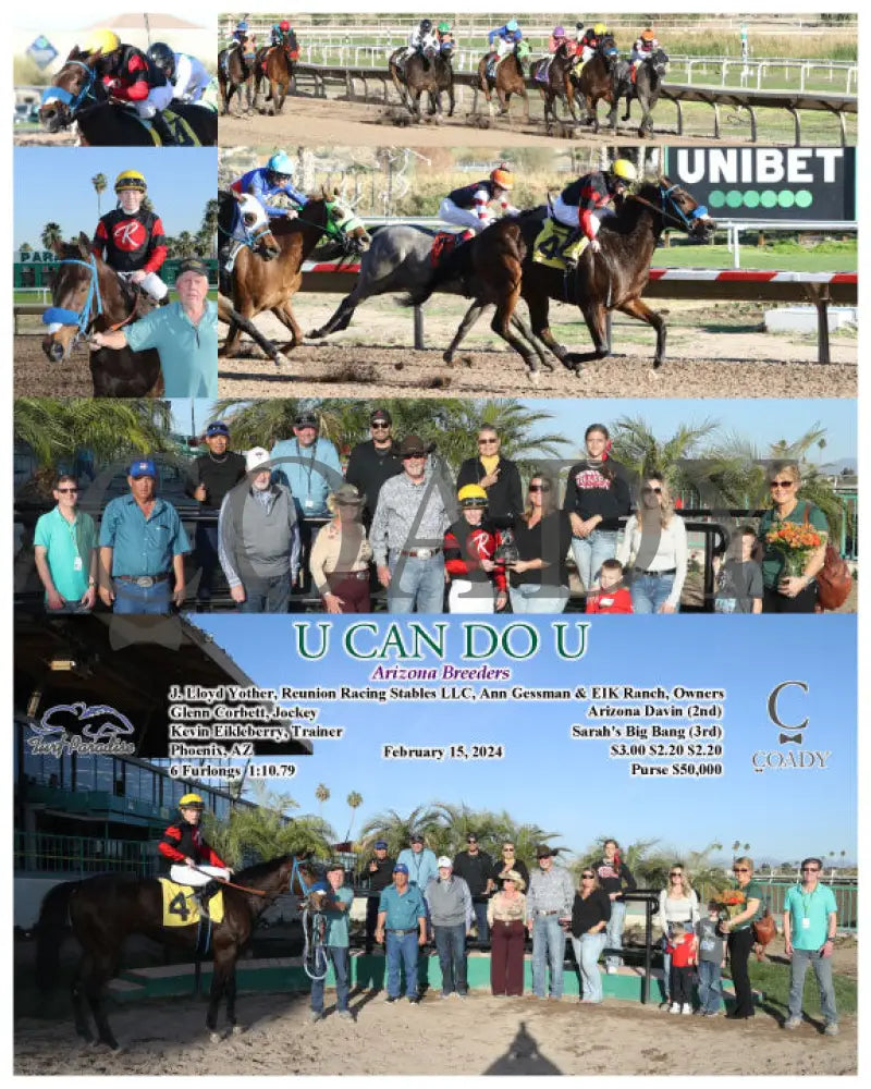 U Can Do - Arizona Breeders 02-15-24 R11 Tup Turf Paradise