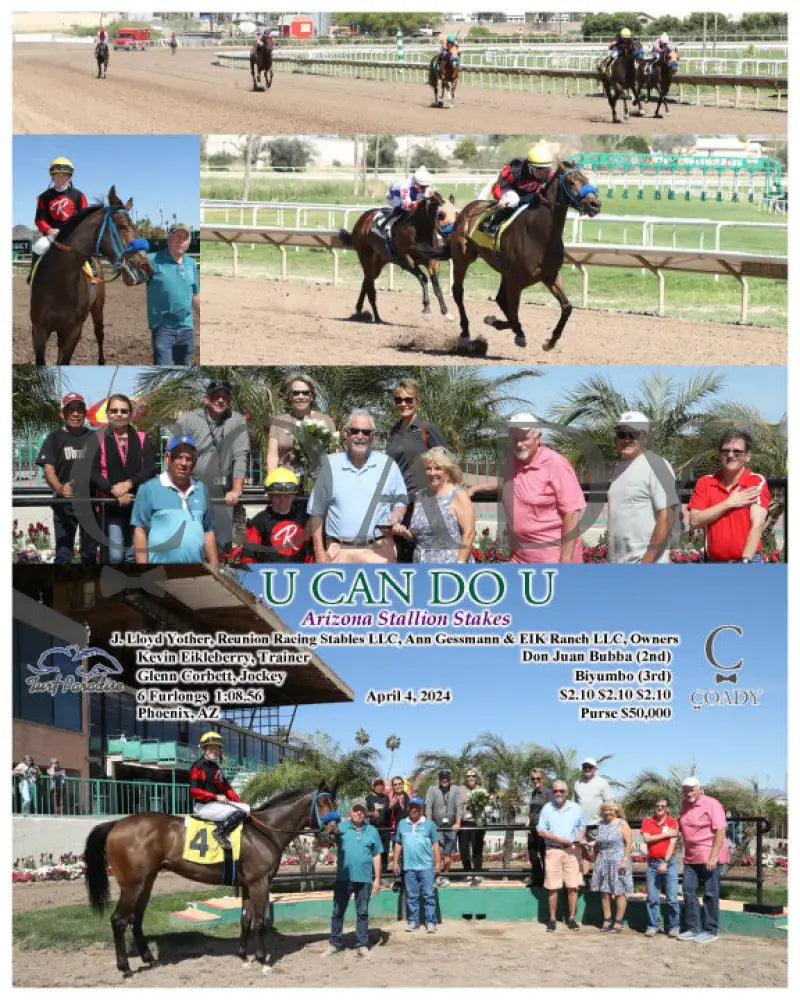 U Can Do - Arizona Stallion Stakes 04 - 04 - 24 R03 Tup Turf Paradise