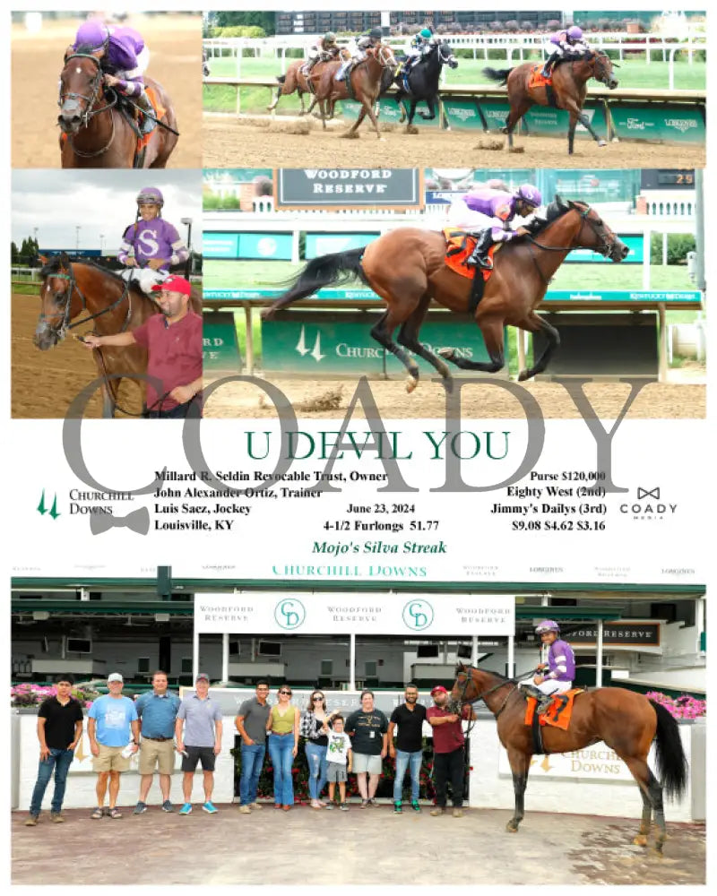 U Devil You - 06-23-24 R04 Cd Churchill Downs