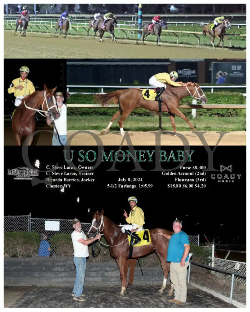 U So Money Baby - 07-08-24 R07 Mnr Mountaineer Park