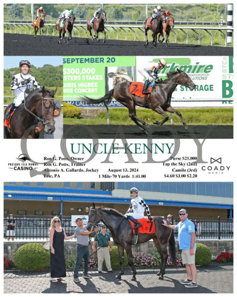 Uncle Kenny - 08-13-24 R04 Pid Presque Isle Downs