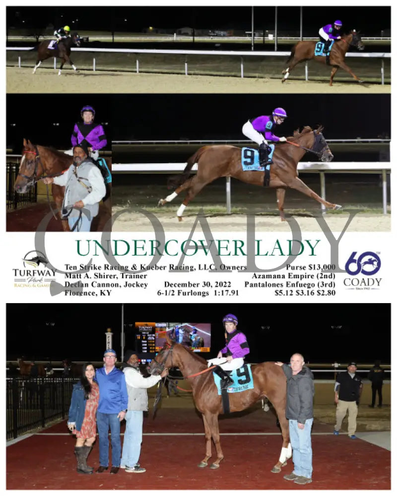 Undercover Lady - 12-30-22 R10 Tp Turfway Park