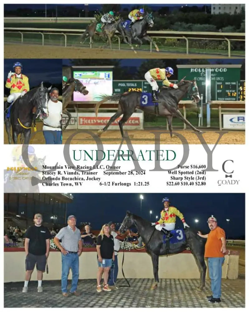 Underrated - 09-28-24 R01 Ct Hollywood Casino At Charles Town Races