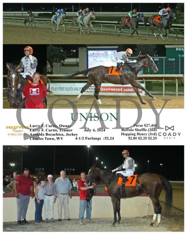 Unison - 07-04-24 R07 Ct Hollywood Casino At Charles Town Races