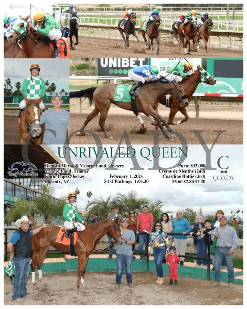 Unrivaled Queen - 02-01-24 R08 Tup Turf Paradise