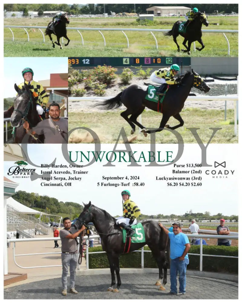 Unworkable - 090424 Race 05 Btp Belterra Park