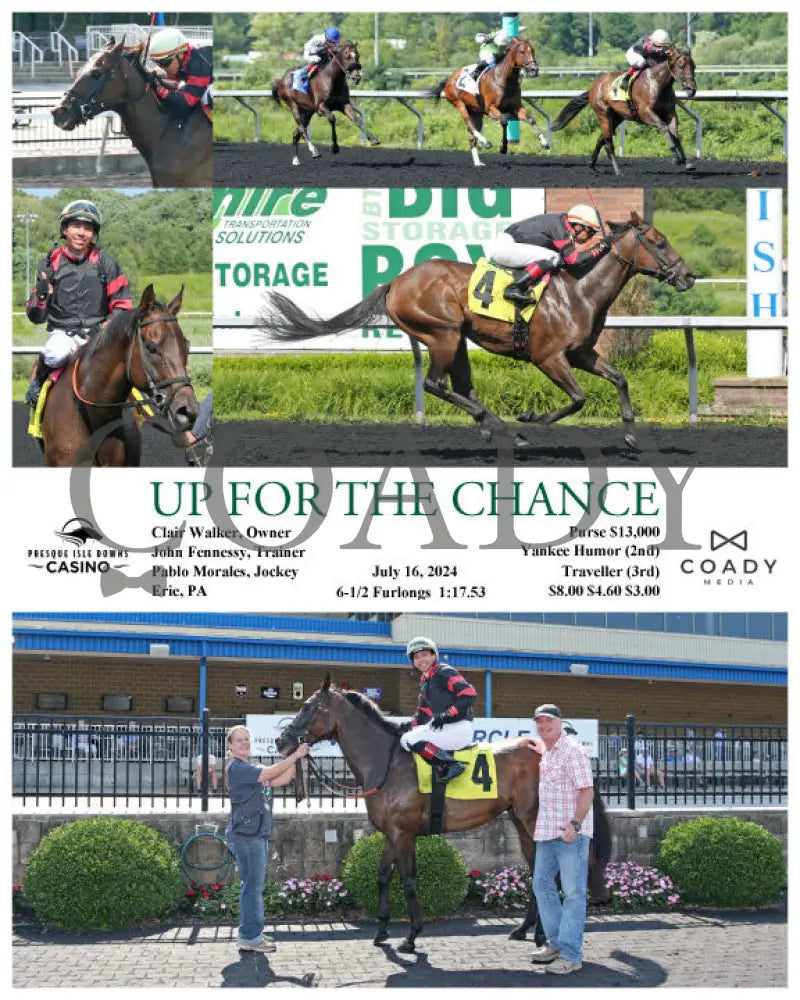 Up For The Chance - 07-16-24 R04 Pid Presque Isle Downs