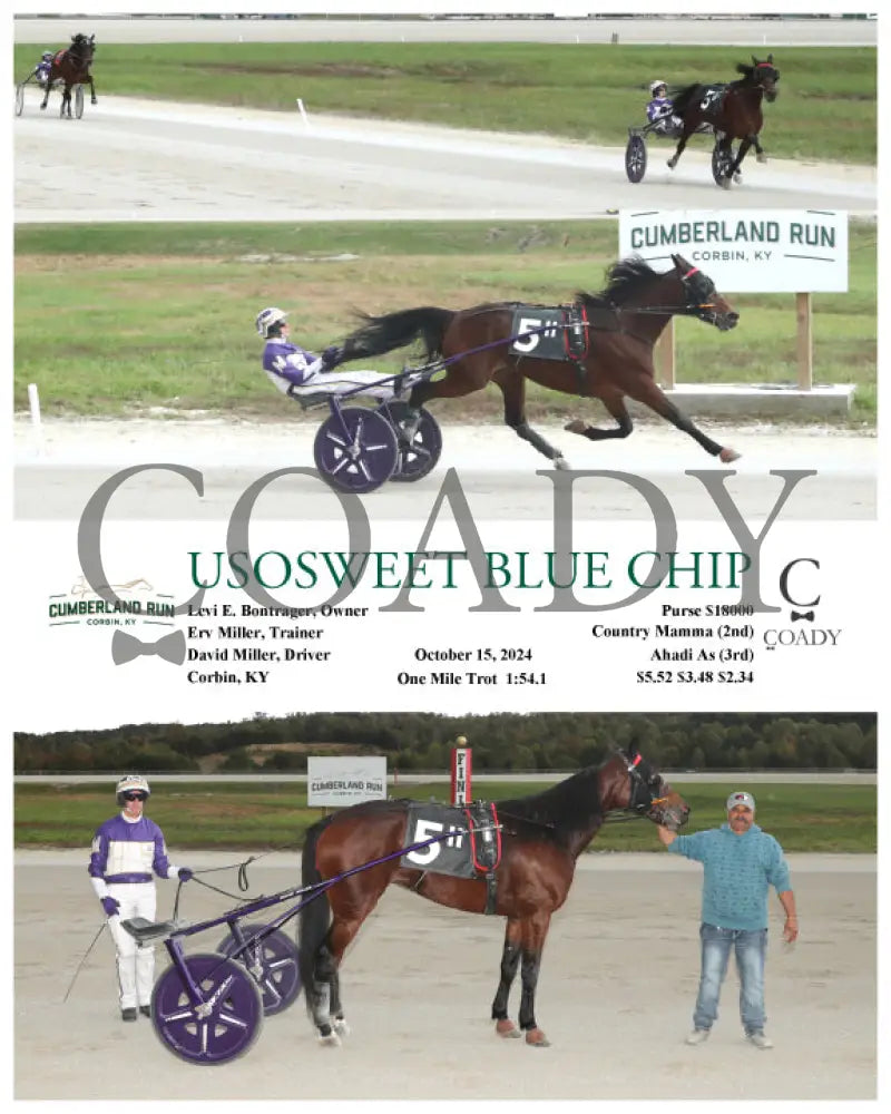 Usosweet Blue Chip - 10-15-24 R11 Clr Cumberland Run