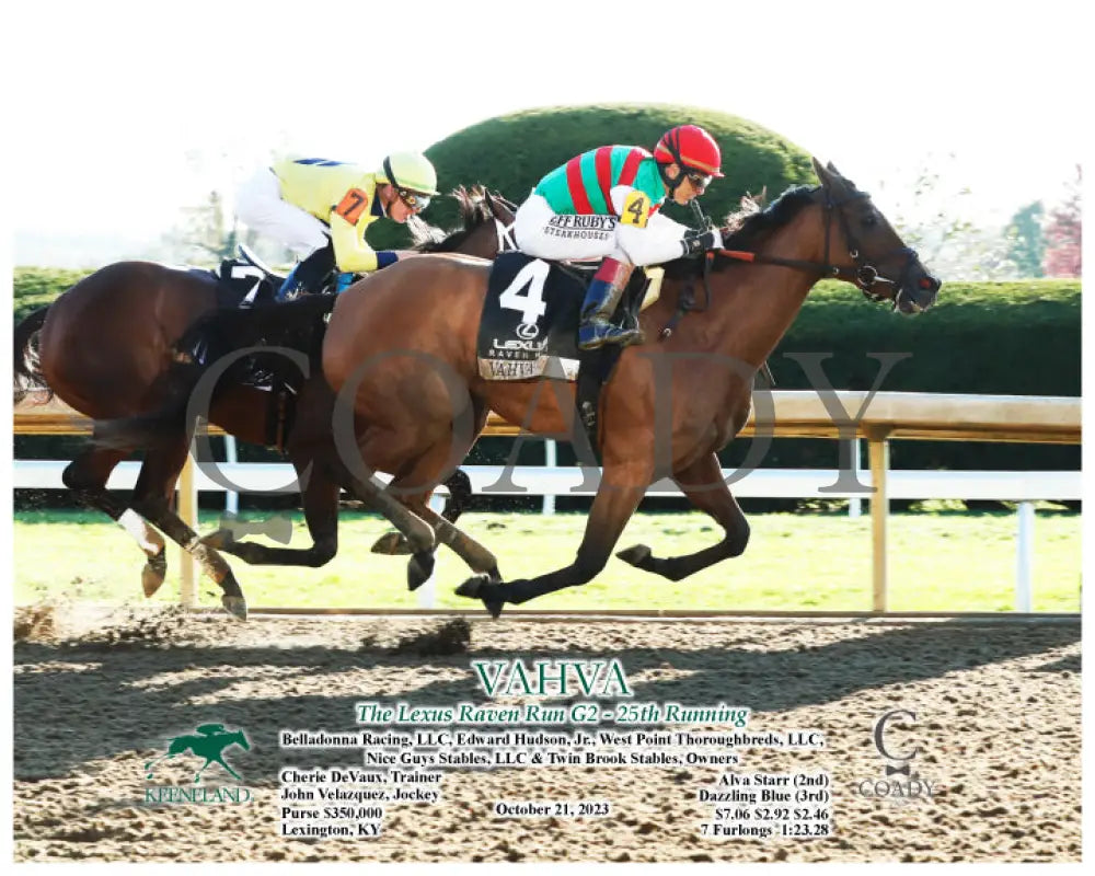 Vahva - The Lexus Raven Run G2 25Th Running 10-21-23 R09 Kee Action Keeneland