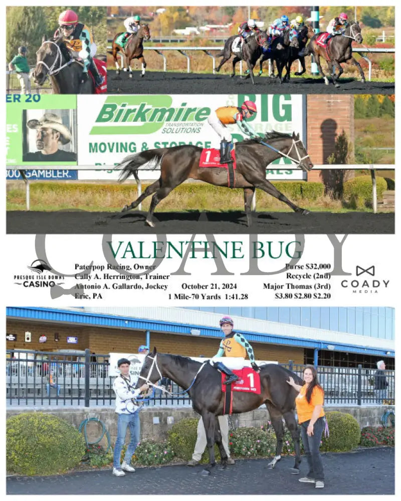 Valentine Bug - 10-21-24 R04 Pid Presque Isle Downs