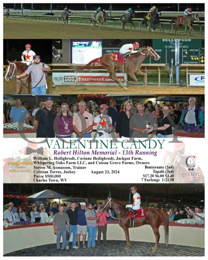 Valentine Candy - Robert Hilton Memorial 13Th Running 08-23-24 R09 Ct Hollywood Casino At Charles