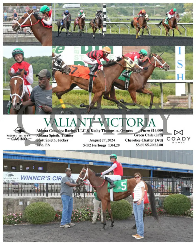 Valiant Victoria - 08-27-24 R05 Pid Presque Isle Downs