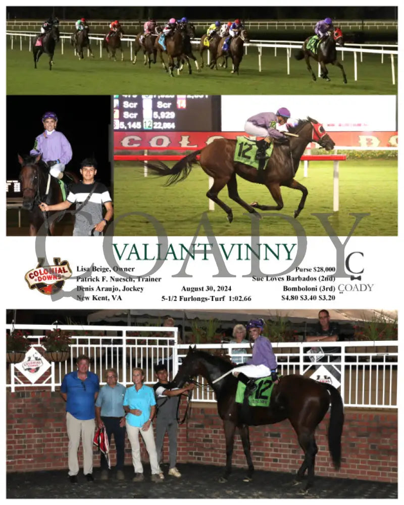 Valiant Vinny - 08-30-24 R08 Cnl Colonial Downs